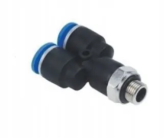 Premium Trójnik wtykowy Y 8 mm z gwintem zewnętrznym 1/8